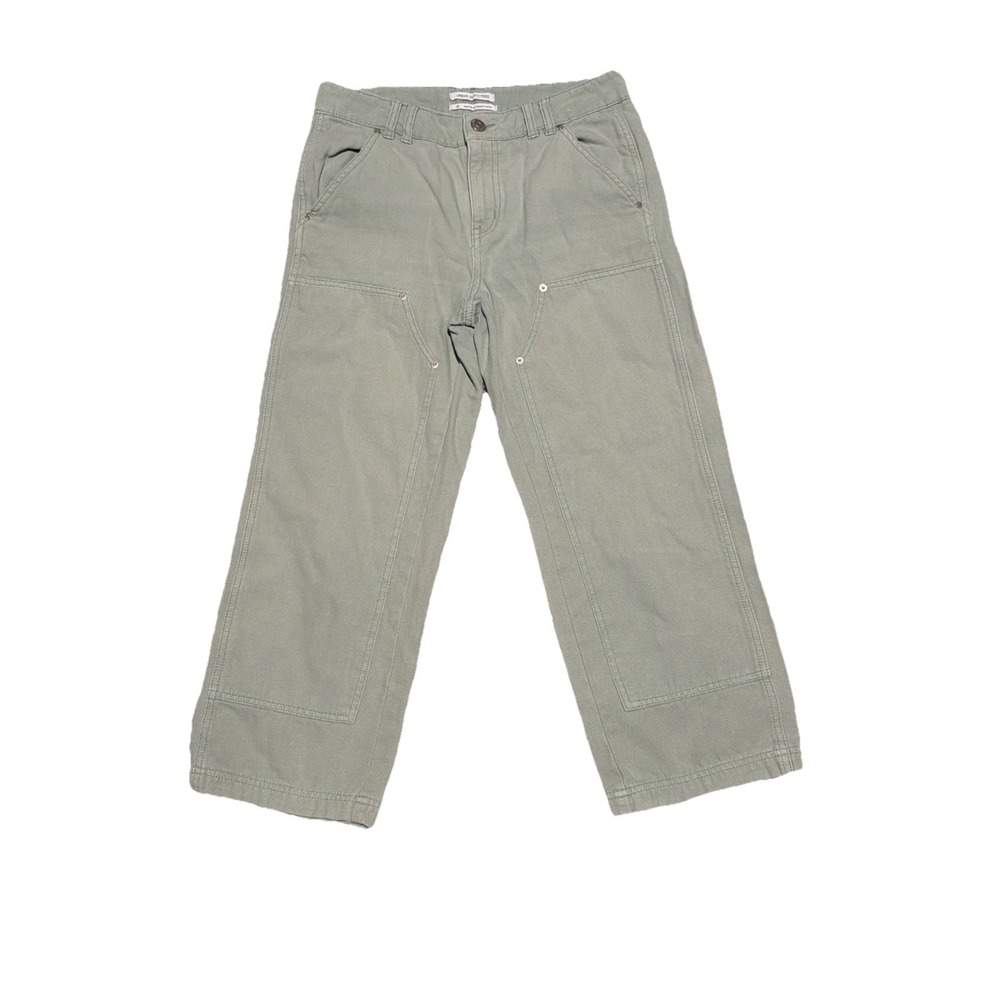 urban outfitters Cropped Wide Leg Skater pants women Size 26 Sage Green
